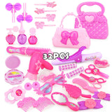 Pretend Play Kid Make Up Toys Pink Makeup Set
